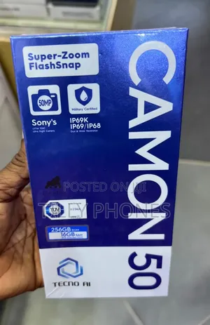 New Tecno Camon 50 256 GB Gray