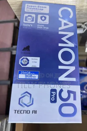 New Tecno Camon 50 Pro 256 GB Black