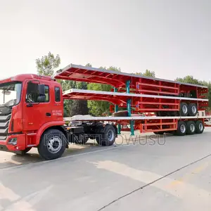 China Customized 3 4 Axles Full Trailer Trucks