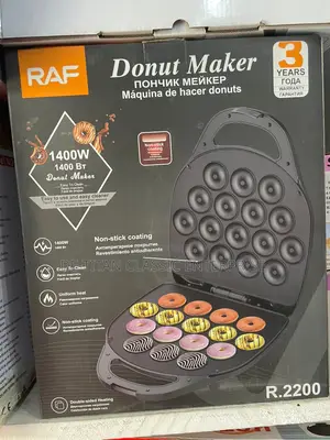 Quality 16 Piece Slot Doughnut/Donut Maker - Black-1400w