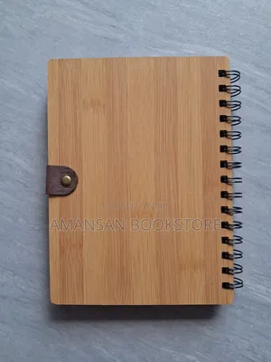 A5 Notebook With Light Brown Wooden Cover (Medium)