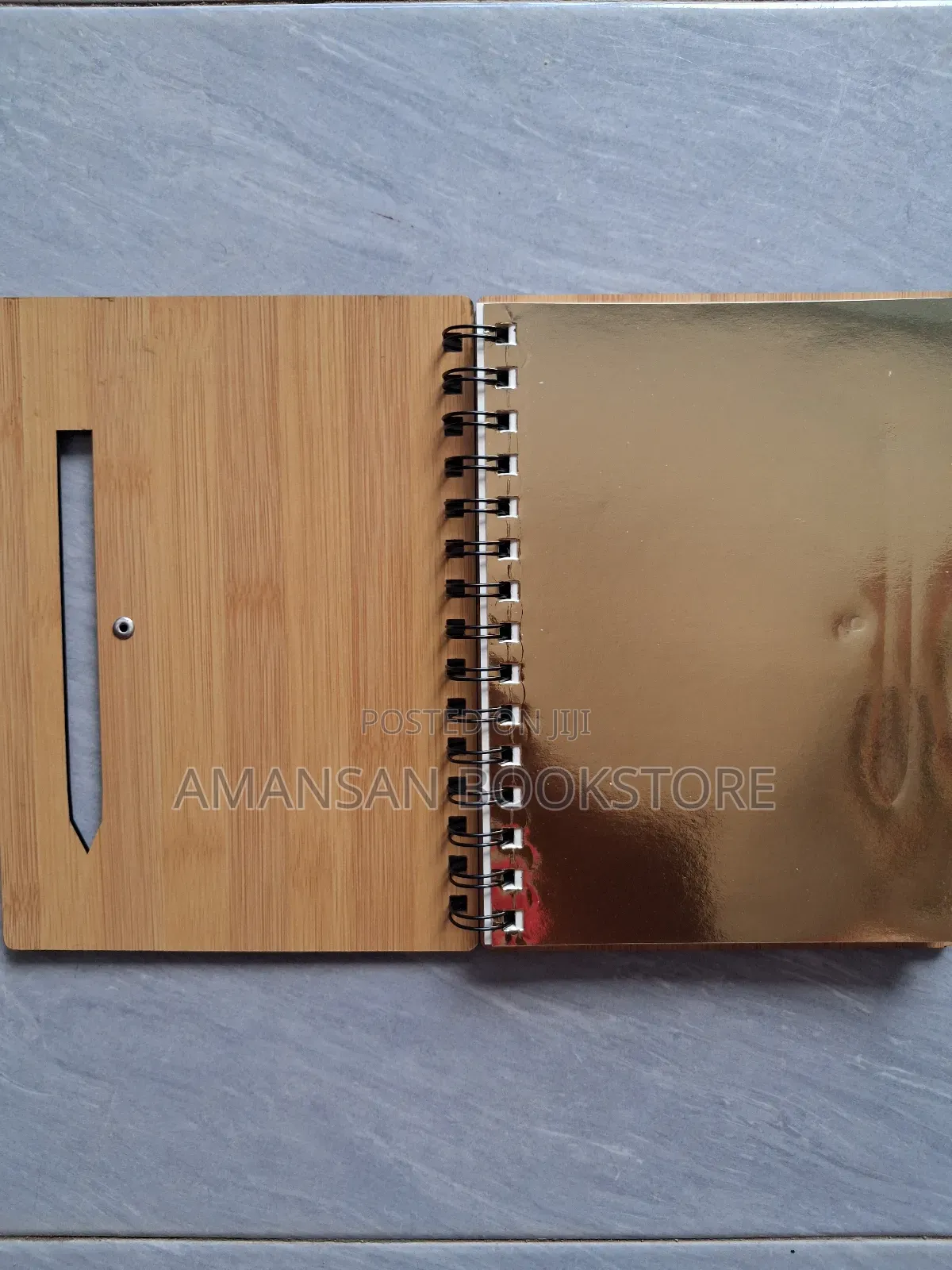 A5 Notebook With Light Brown Wooden Cover (Medium)