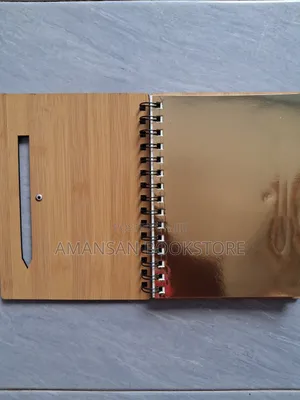 A5 Notebook With Light Brown Wooden Cover (Medium)