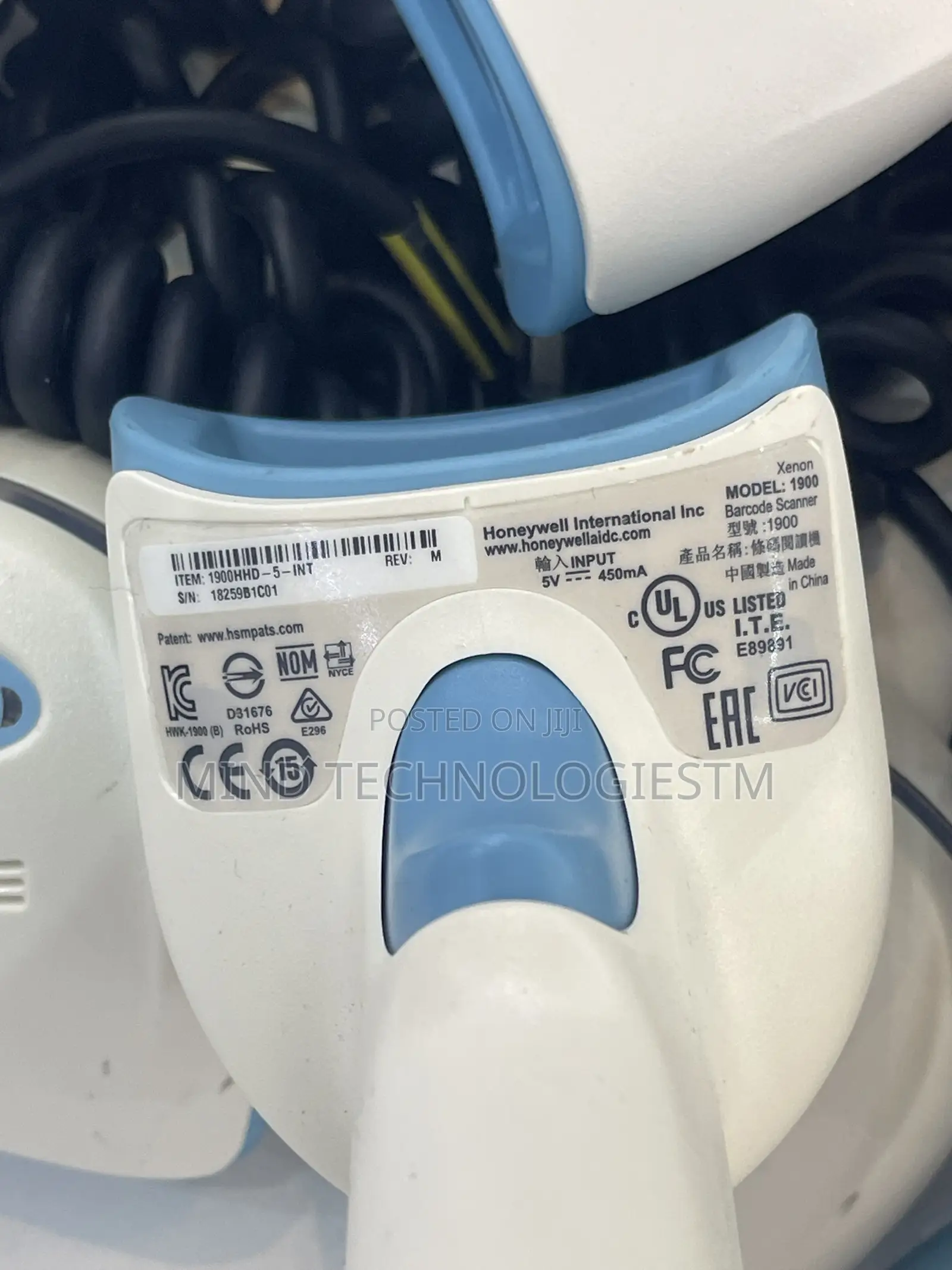 Honeywell Healthcare Barcode Scanner 1900hhd-5-Int White
