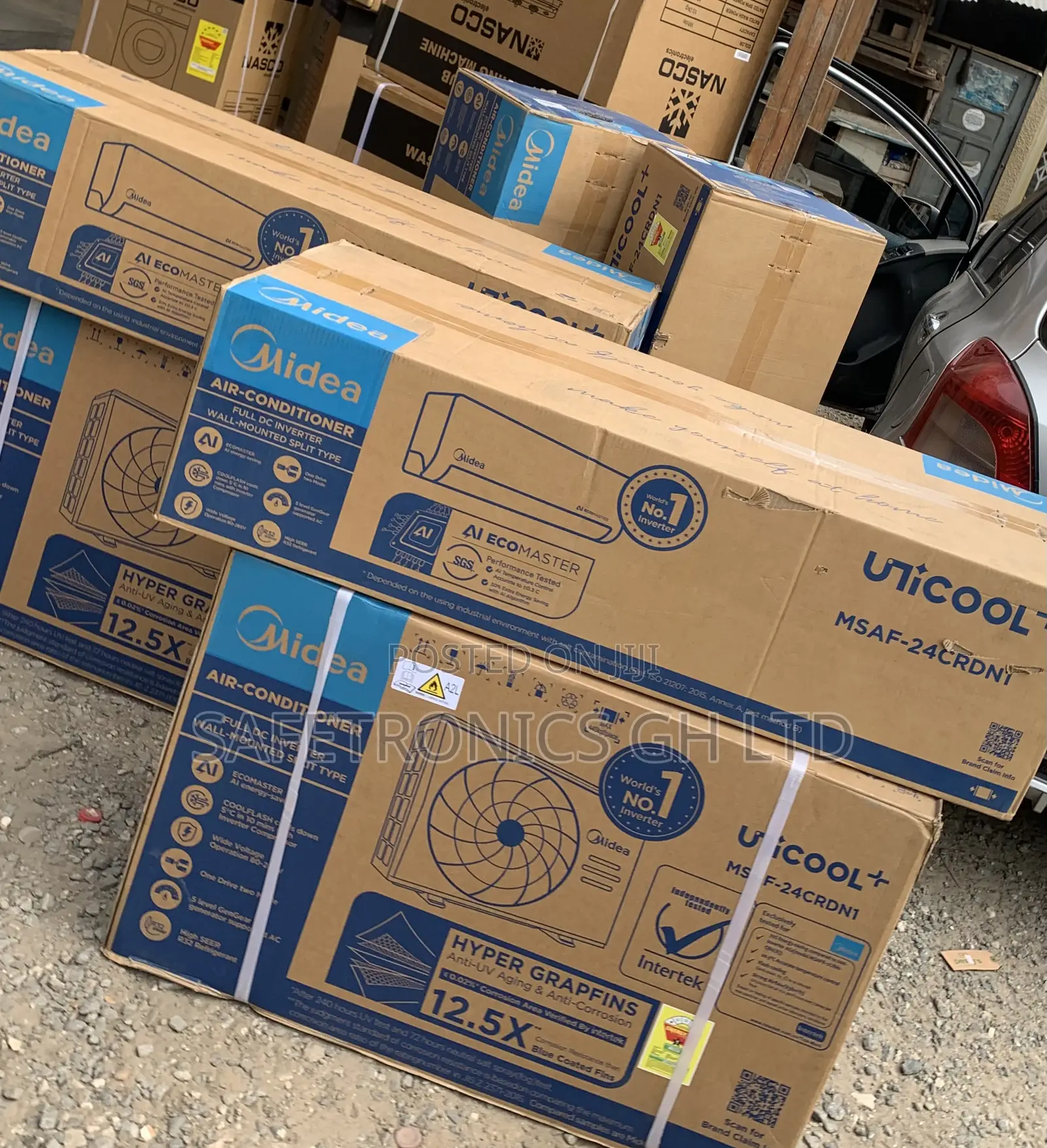 2.5 Horsepower Split Type Inverter R32 Smart Midea Ac