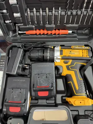 Cordless Screw and Drill Machine 21v With 2 Batteries 1500mah