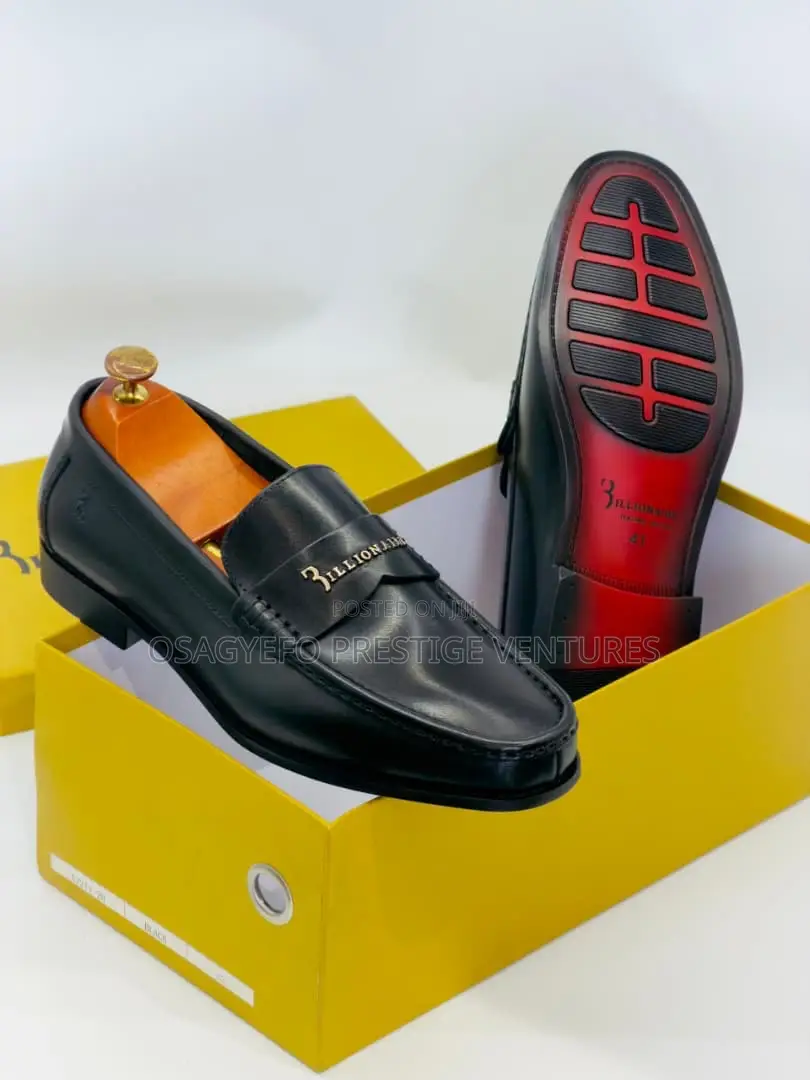 Premium Leather Billionaire Shoe Black