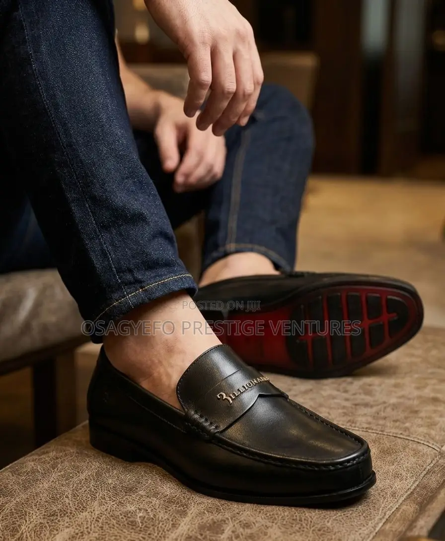 Premium Leather Billionaire Shoe Black