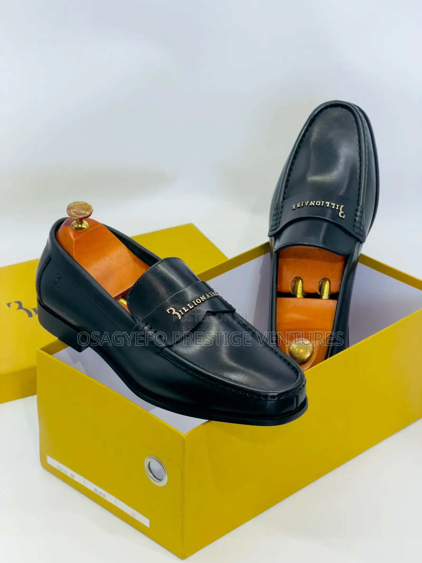 Premium Leather Billionaire Shoe Black