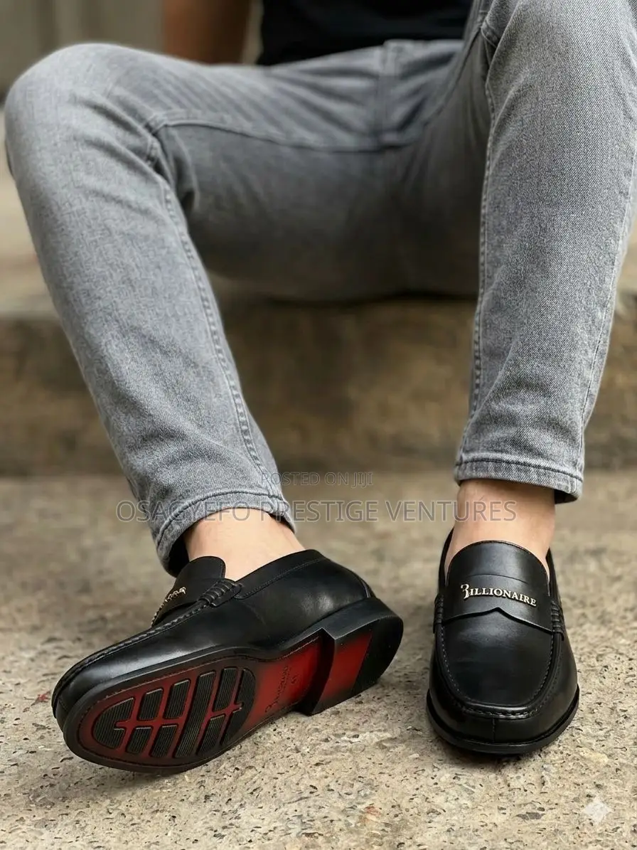 Premium Leather Billionaire Shoe Black