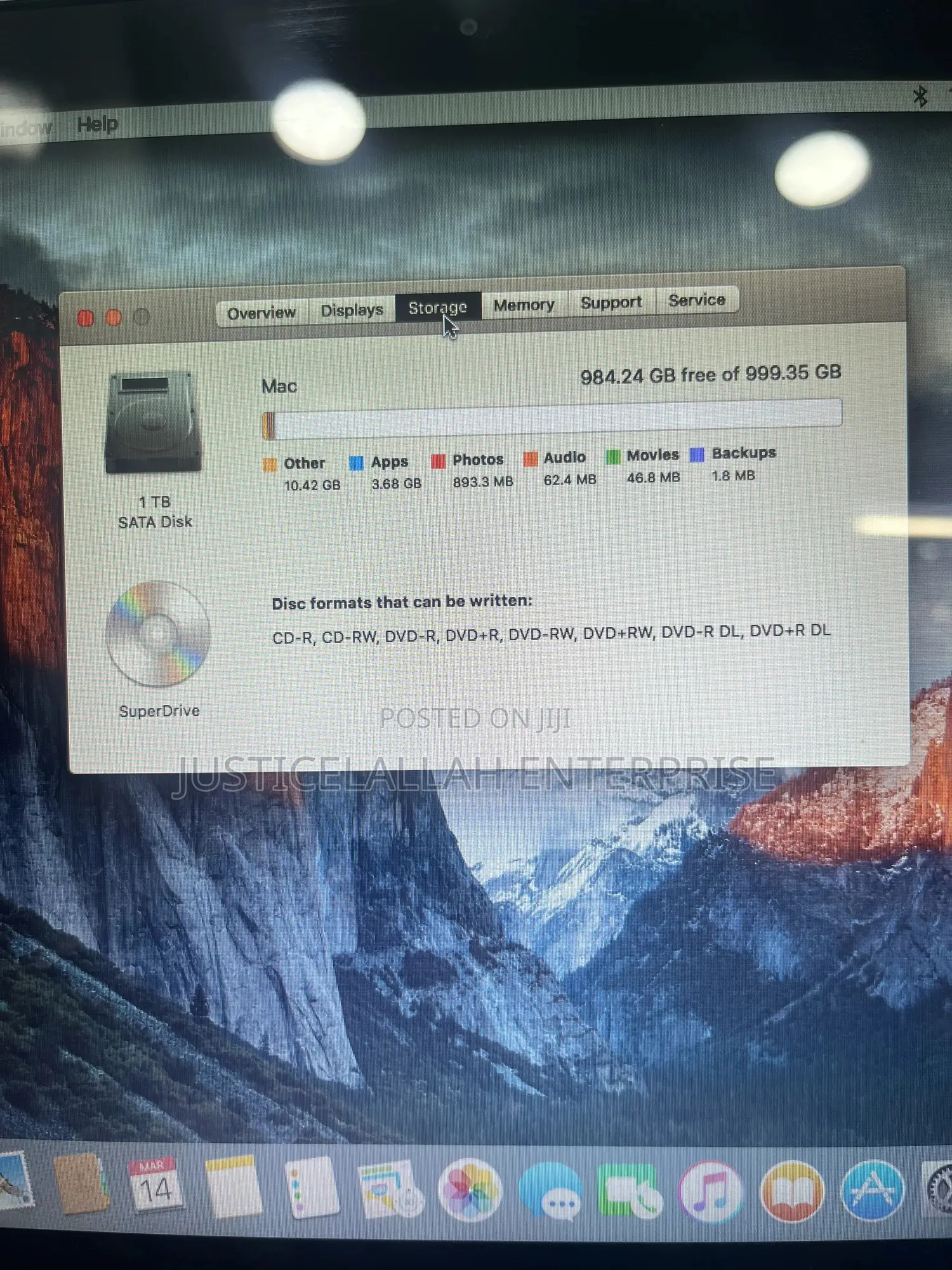 Laptop Apple MacBook Pro 4GB Intel Core 2 Duo HDD 1T