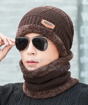 Winter Hat With Scarf