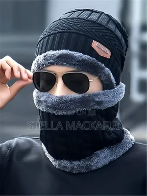 Winter Hat With Scarf