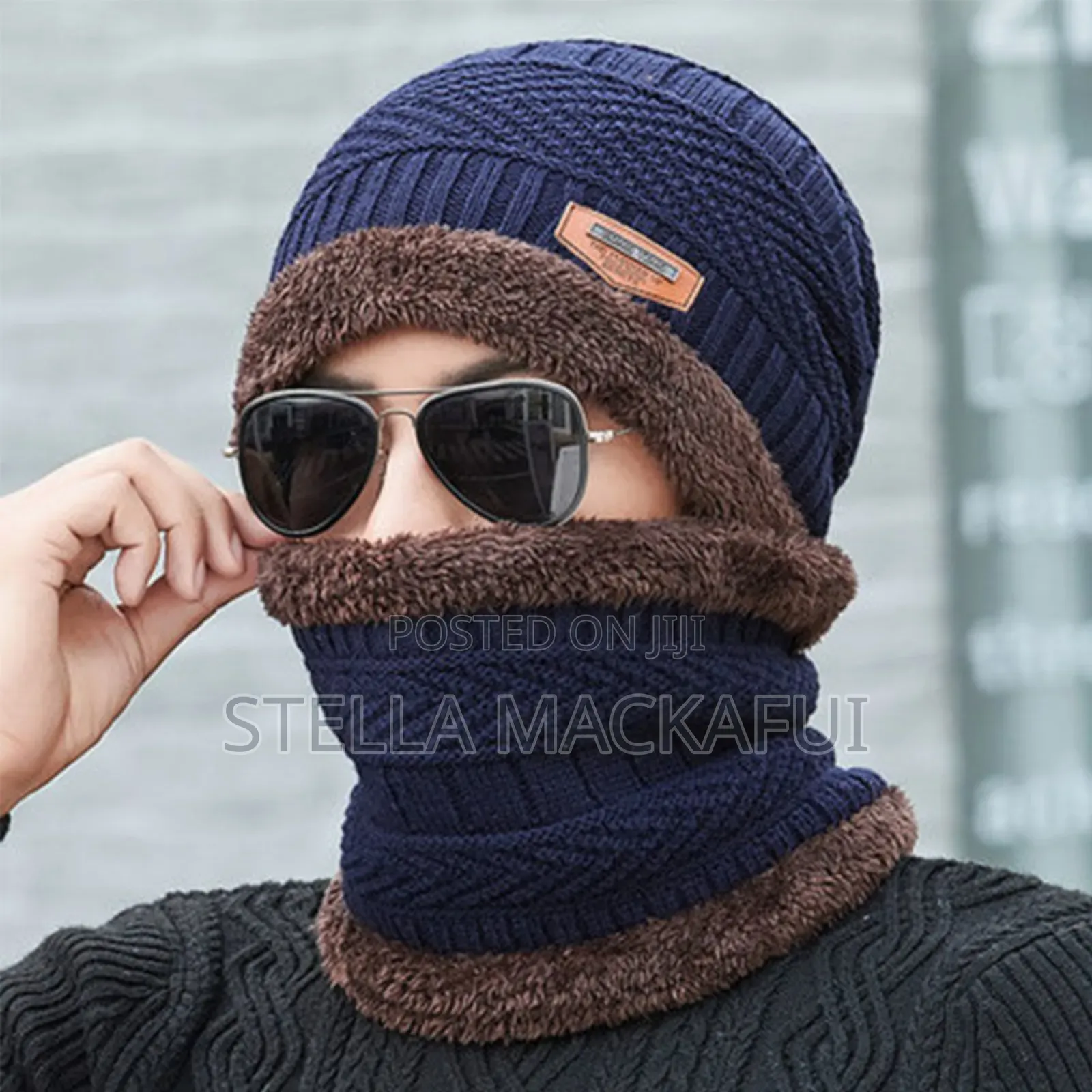 Winter Hat With Scarf