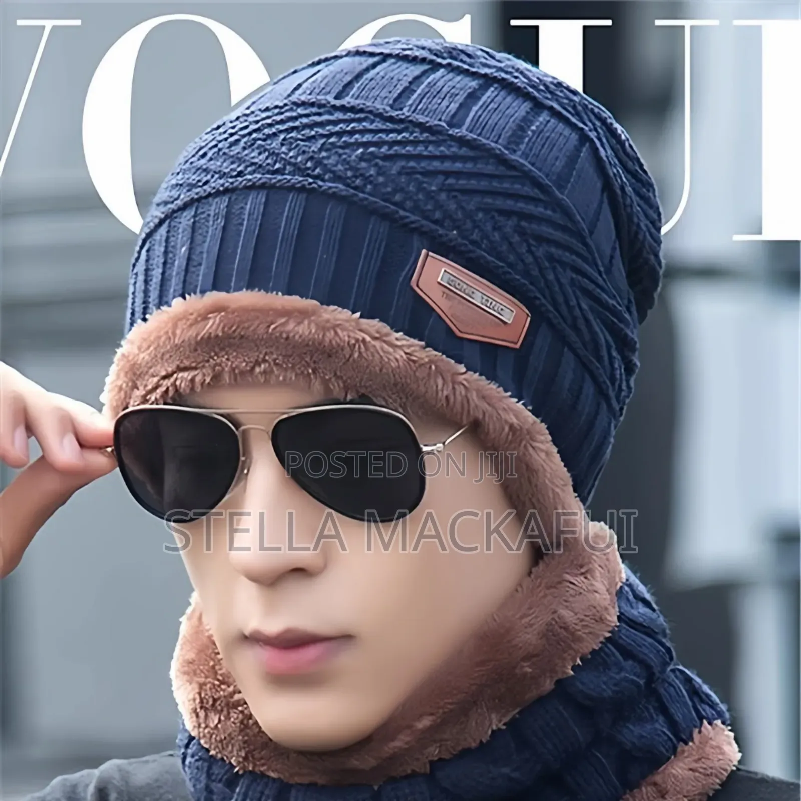 Winter Hat With Scarf