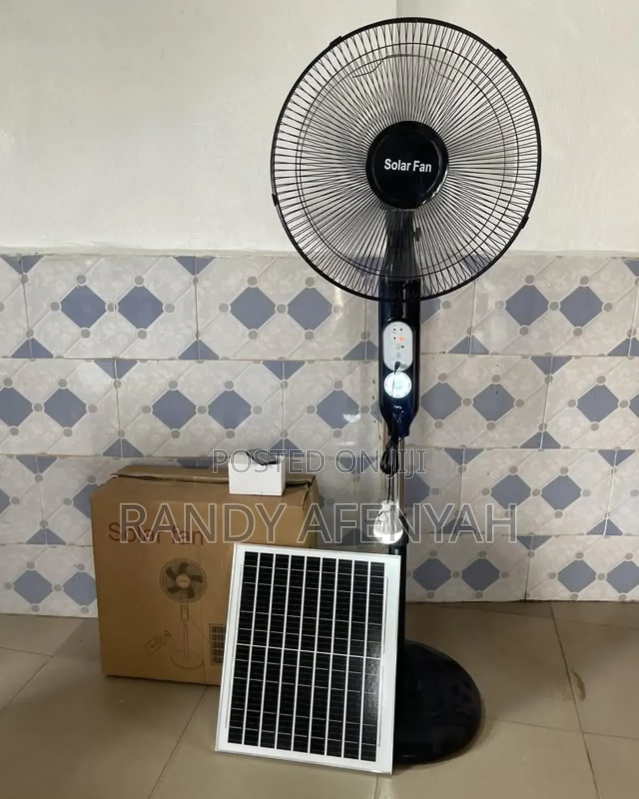 Rechargeable Solar Fan