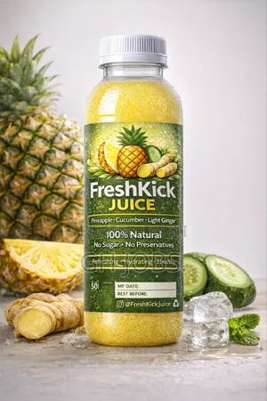 Freshkick Pineapple, Cucumber And Ginger Juice