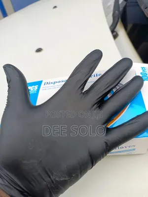 Black Nitrile Examination Gloves