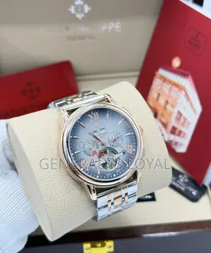 Patek Philippe Two Tone Chronograph Automatic Stainless Mens Watch