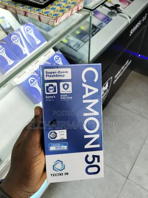 New Tecno Camon 50 256 GB Black