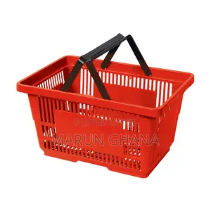 Handy Plastic Shopping Carry Basket Supermarket Baskets With Handles