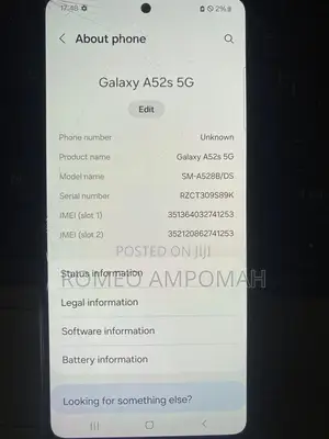 Samsung Galaxy A52s 5G 128 GB Black