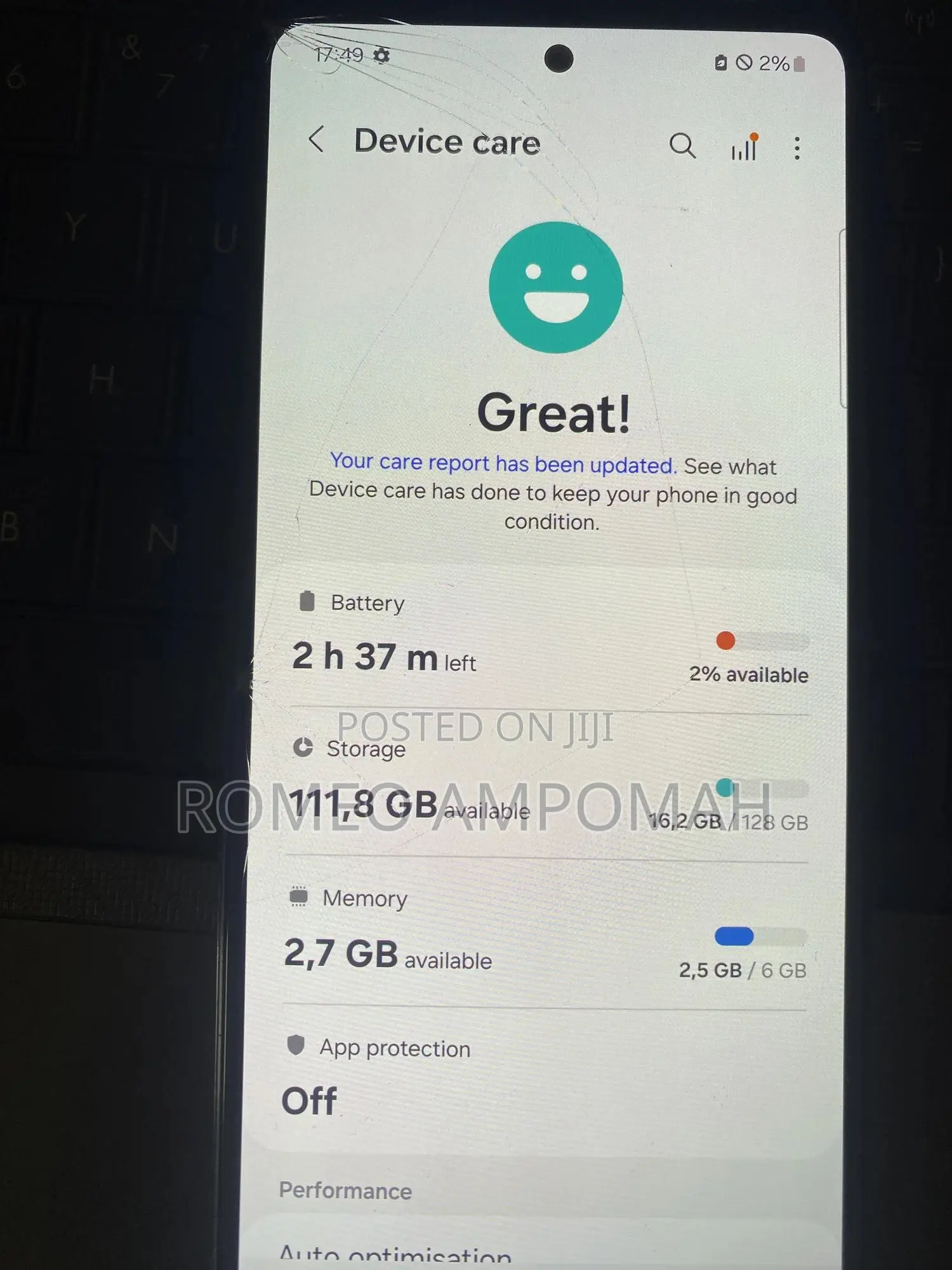 Samsung Galaxy A52s 5G 128 GB Black