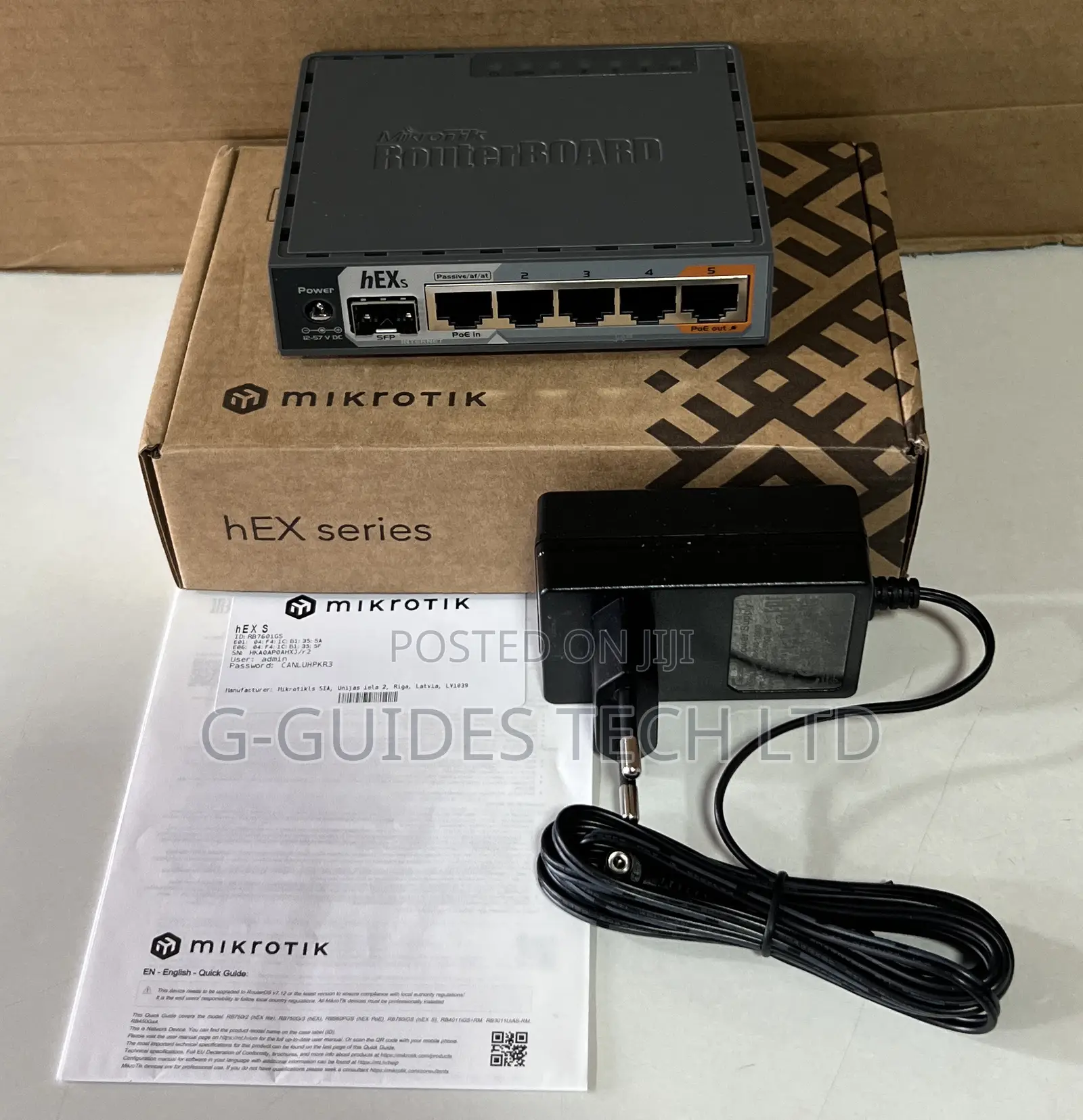 Mikrotik Hex S Router (Rb760igs) 5-Port Gigabit Ethernet Router