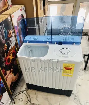 Original Nasco Semi-Auto Smart Washing Machine(10kg)White.