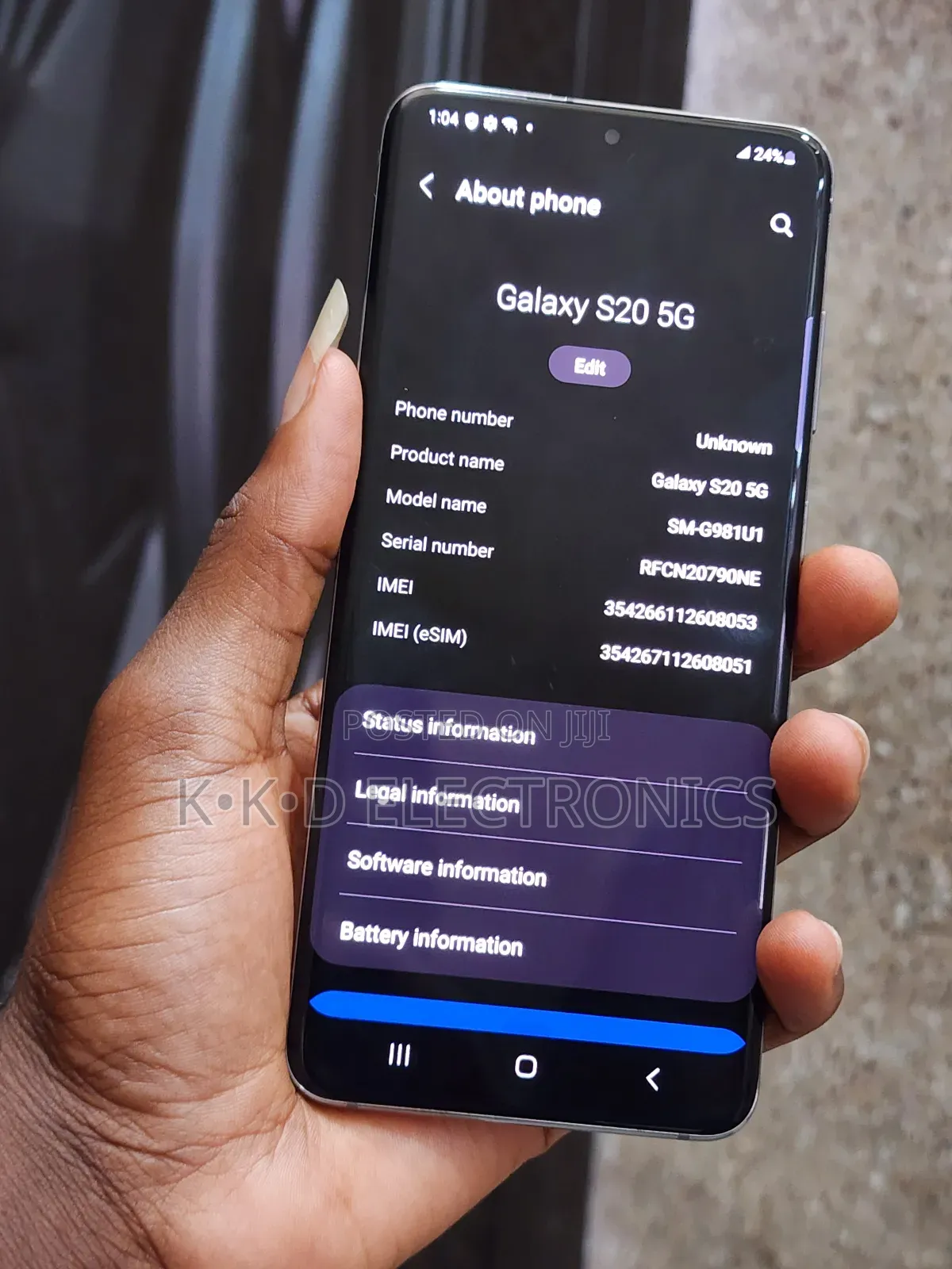 Samsung Galaxy S20 128 GB Gray