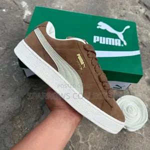 Puma Suede Xl Coffee Brown and White