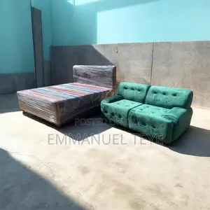Green Luxury Sofa With Quality 12 Inches High Density Inbuilt Bed