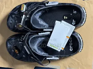 Unisex Pattern Crocs Clogs Strong Sole Grip Size 40-45 Black Available