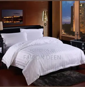 Softness Your Guest Would Love ;White Stripped Duvet Cover Only