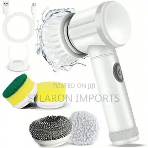 6-in-1 Rechargeable Electric Brush Set – Multi-purpose Power Scrubber