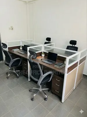 Office Cubicle With Four Chairs