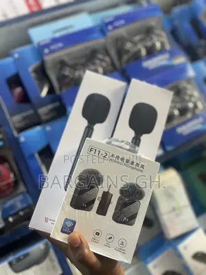 F11-2 All in One Lavalier Microphone With 2 Microphones Holders