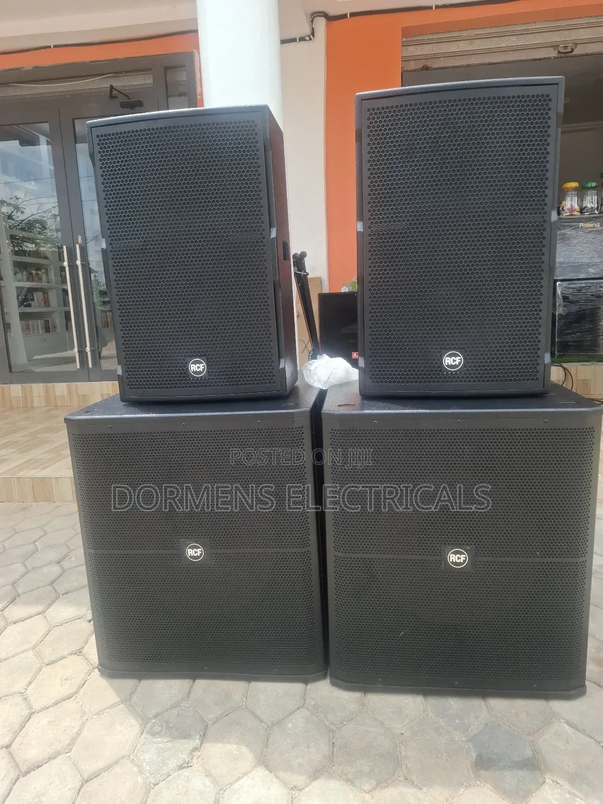 RCF Short Range Tops and Powerful Subwoofers