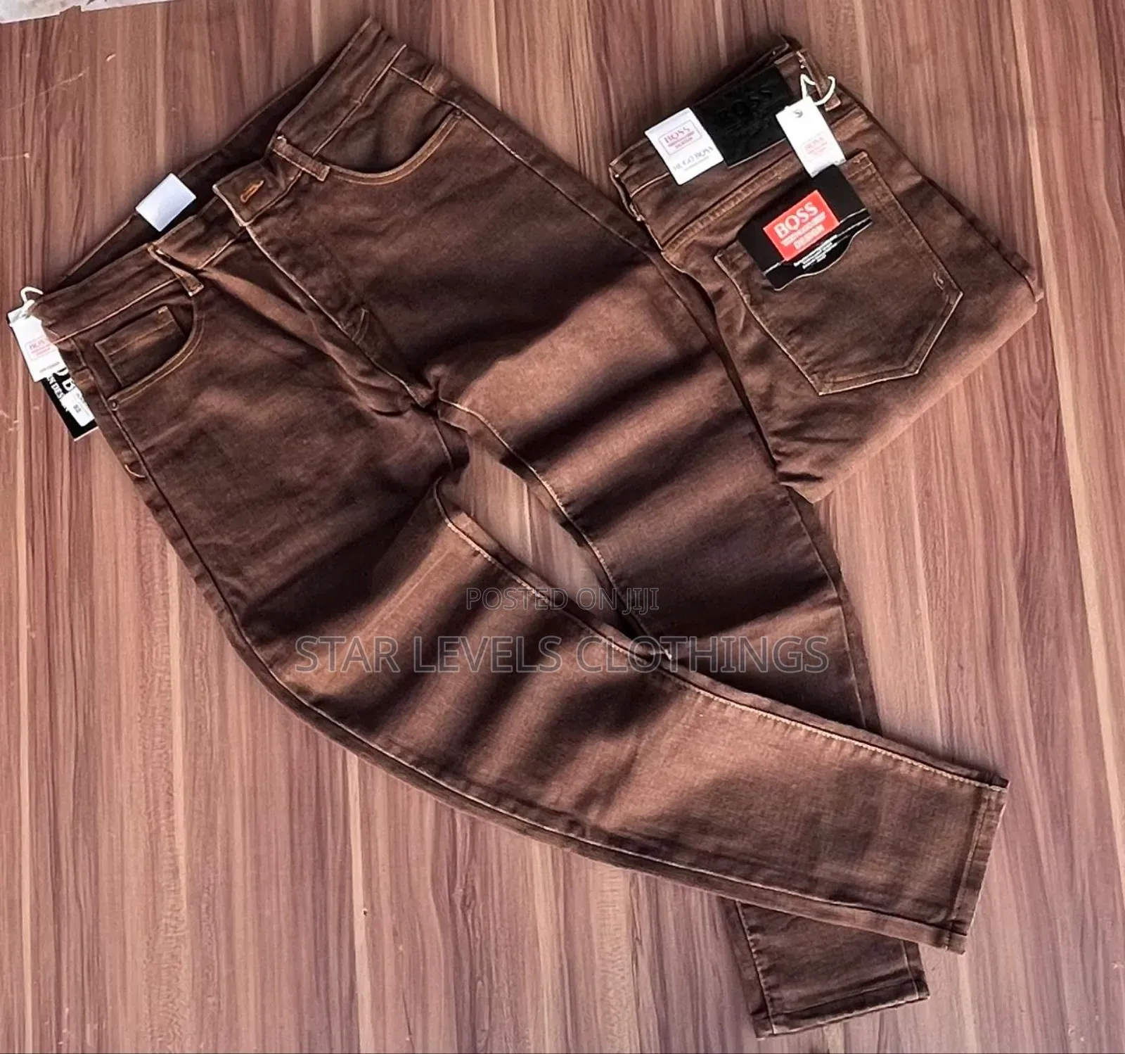 Quality Coffee Colour Jeans Trousers Available in All Sizes