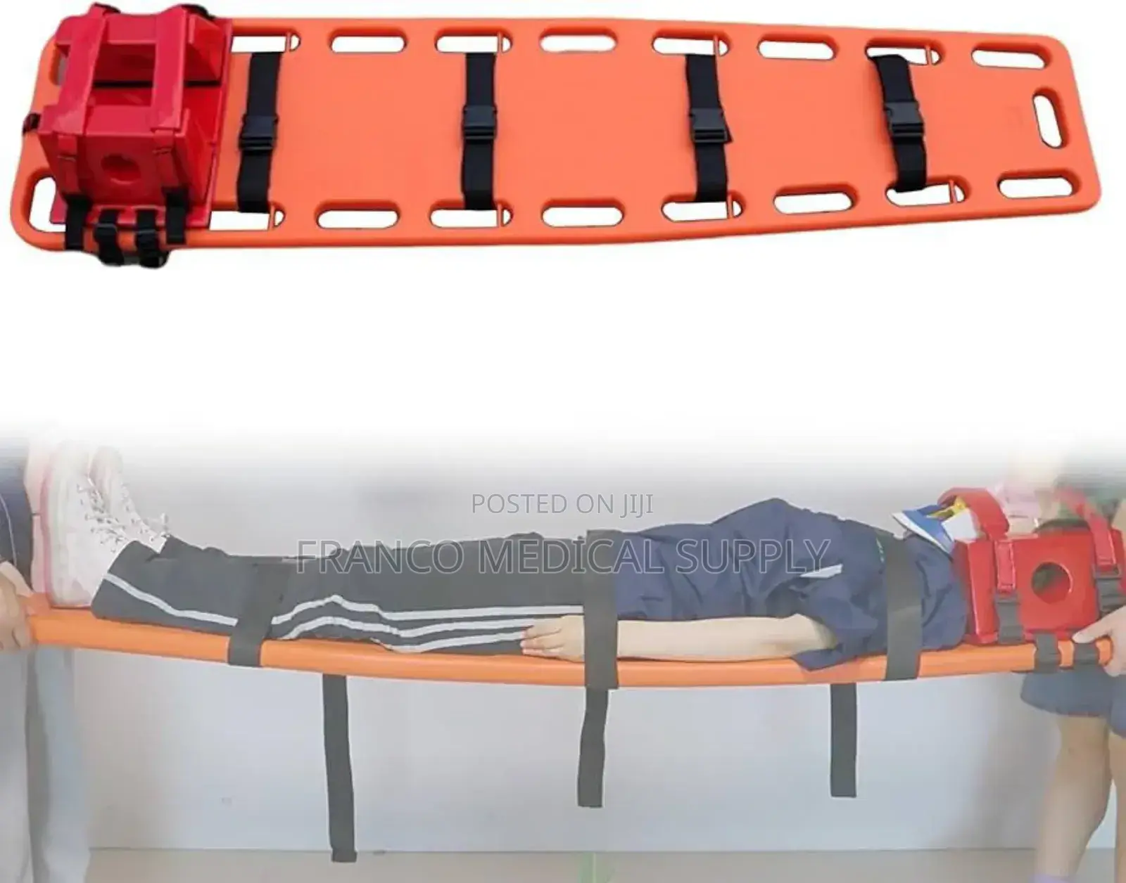Spine Board With Head Immobilizer