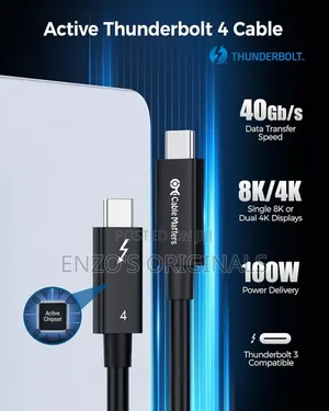 Thunderbolt 4 to Thunderbolt 4 Media Transfer Cable Oem Original