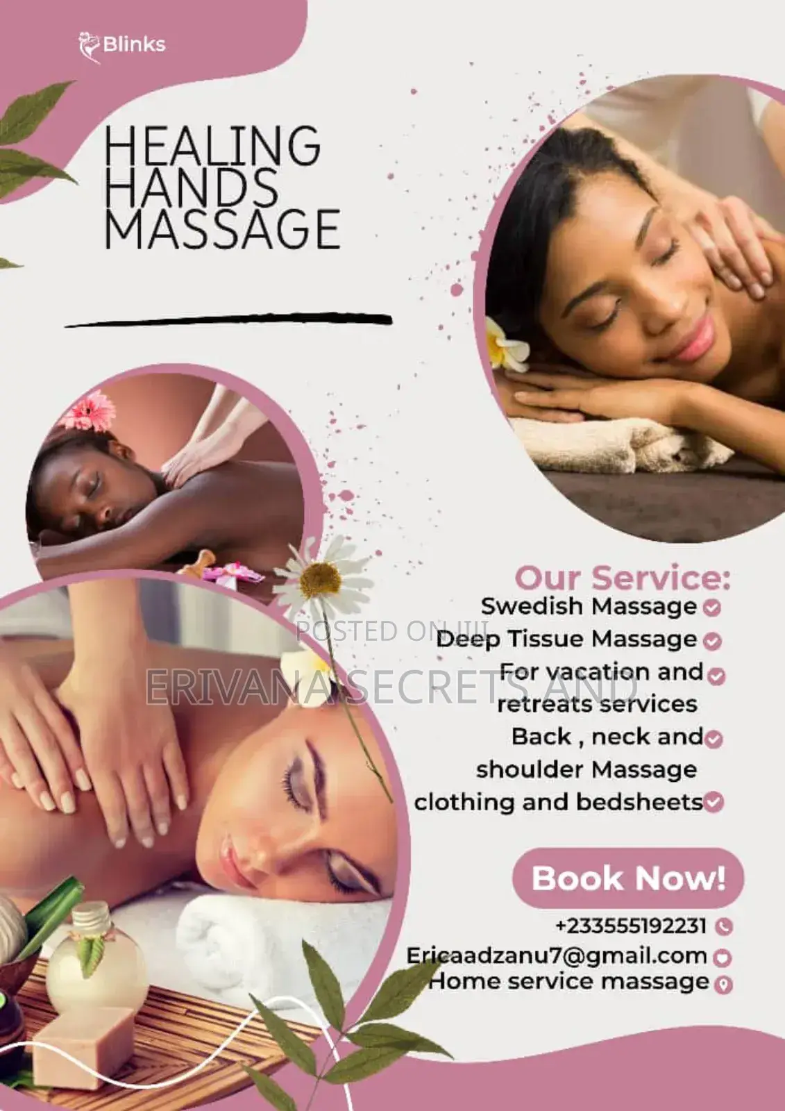 Home Service Massage - Relaxation and Stress Relief