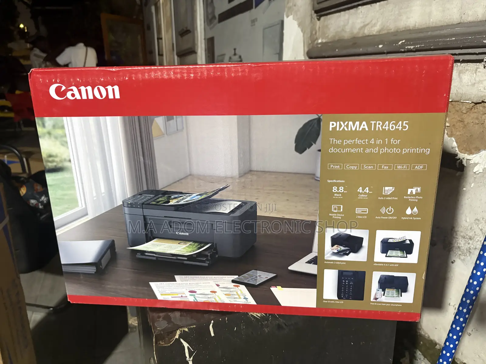 Canon Pixma Inkjet Printer ( Copy Print Scan Adf Wifi With Fax )