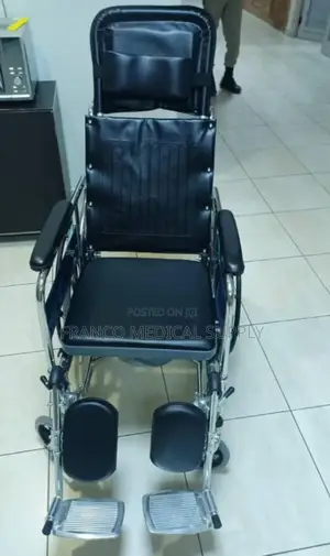 Commode Wheelchair With Backrest
