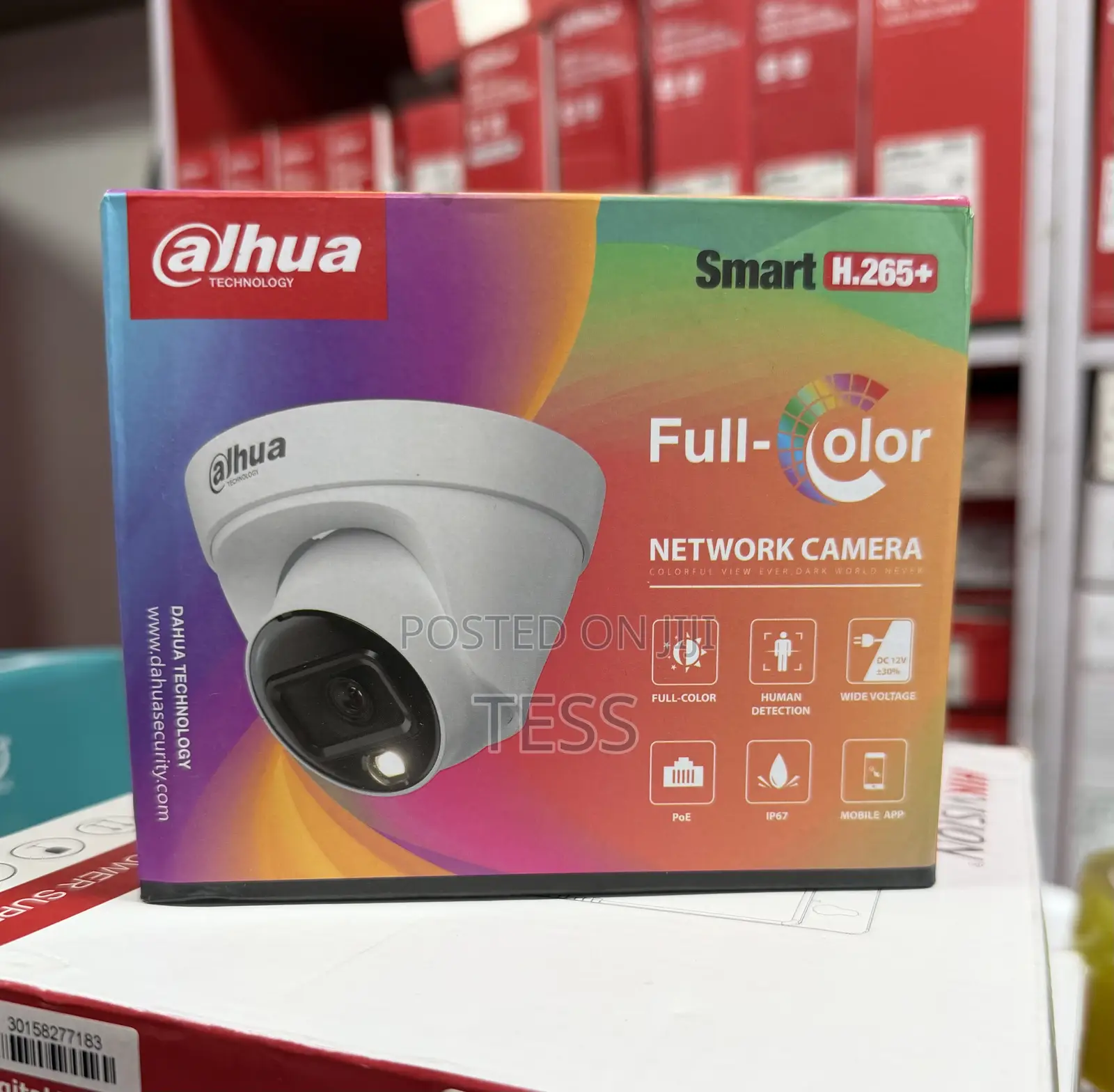 Dahua 2mp Ip Camera Full Color Audio Dome Dh-Ipc-Hdw1239t1 -a -Led