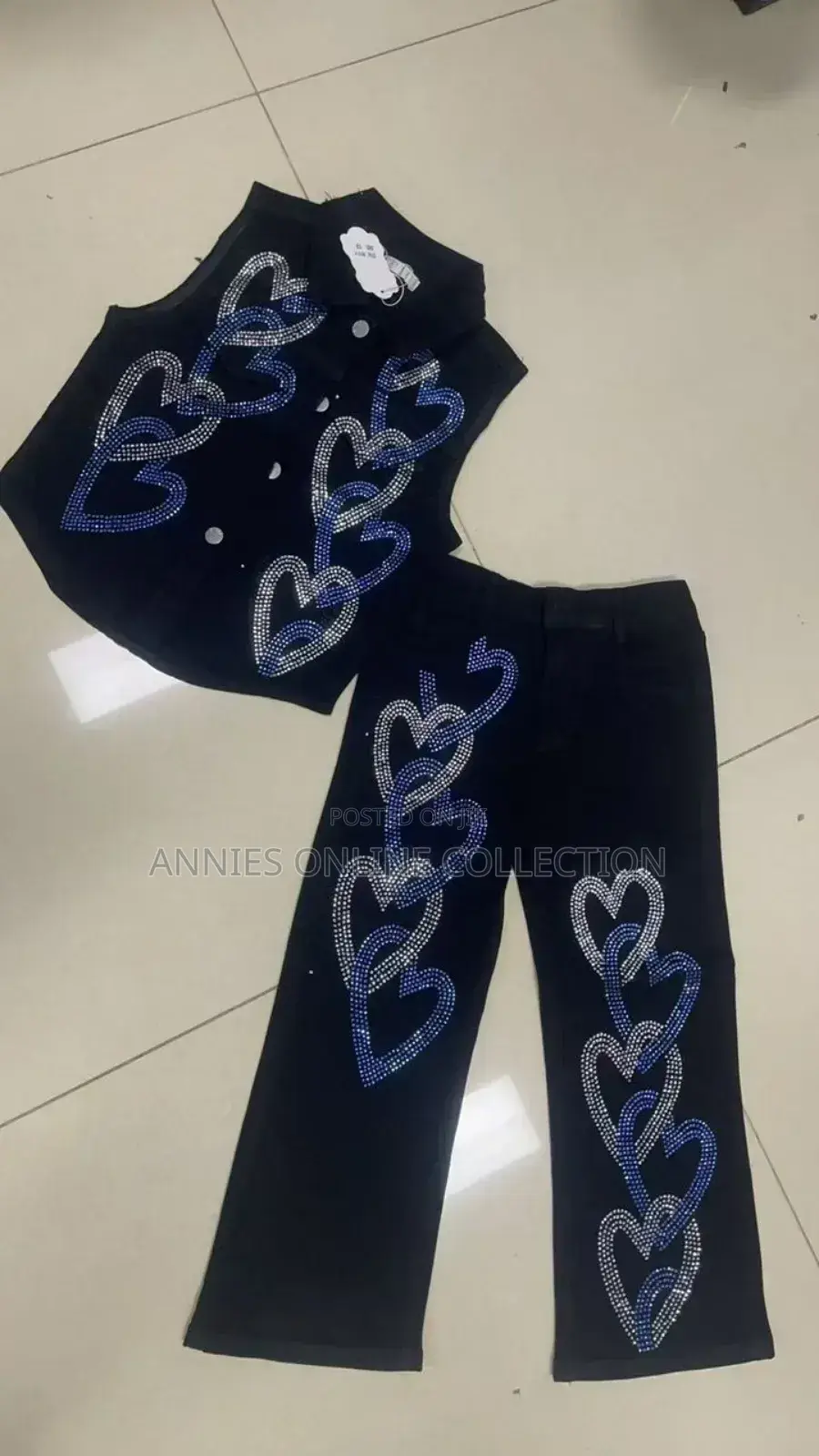 Girls Jeans Top and Down