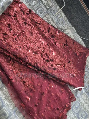 Classy Sequin Wine Lace With Beads