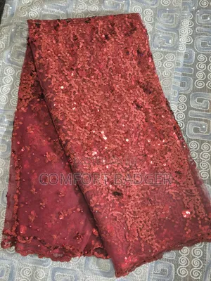 Classy Sequin Wine Lace With Beads