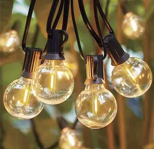 Sunthin E12 Screw Base Led Globe Bulbs Warm White Outdoor String Light