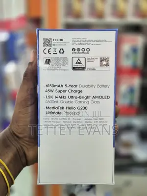New Tecno Camon 50 256 GB Gray